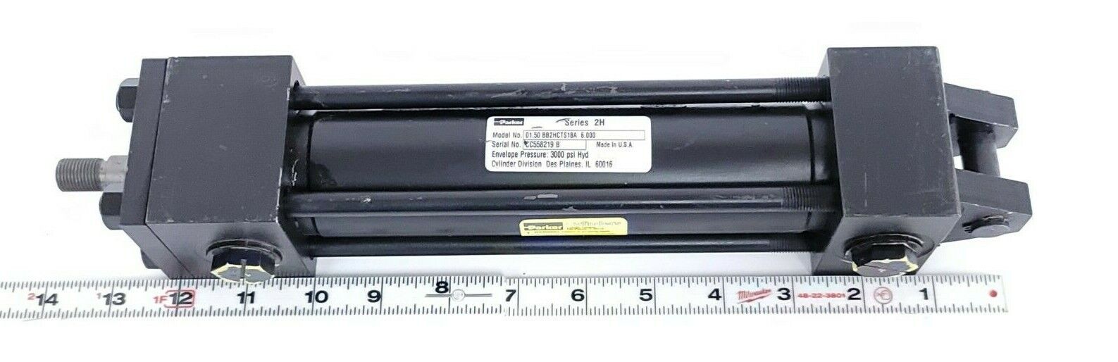 NEW PARKER 01.50 BB2HCTS18A 6.000 CYLINDER 3000 PSI HYD