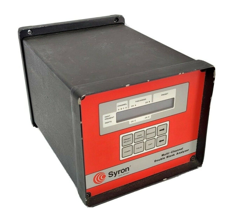 SYRON DBA020 DOUBLE BLANK ANALYZER 120VAC S/N:003