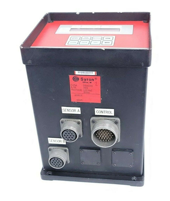 SYRON DBA020 DOUBLE BLANK ANALYZER 120VAC S/N:003