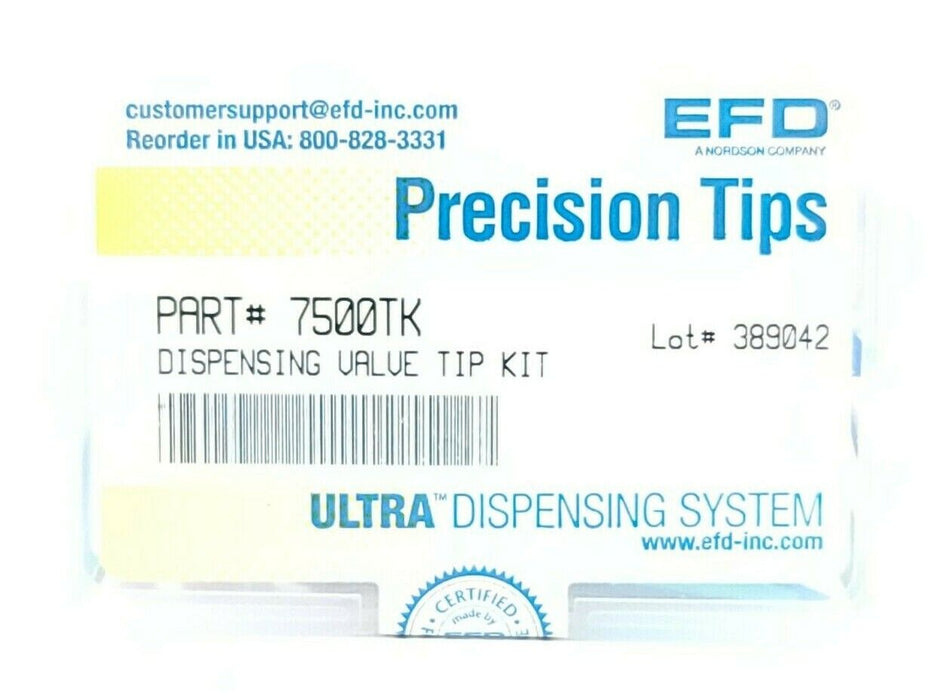 NEW EFD NORDSON 7500TK DISPENSING VALVE TIP KIT