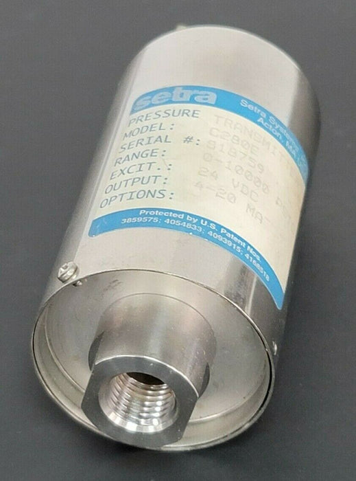 SETRA C280E PRESSURE TRANSMITTER 0-10000 PSIG 24VDC 4-20MA