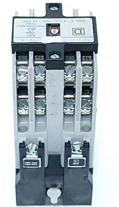 NEW SQUARE D 8501-X080 CONTROL RELAY TYPE X, SER A, 8501XO80, 9998-X53 COIL