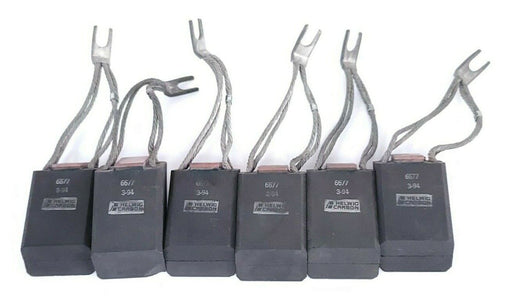 LOT OF 6 HELWIG CARBON 6677 3-94 CARBON BRUSHES 6677394