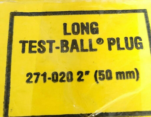 NIB CHERNE 271-020 2'' LONG TEST-BALL PLUG 271020