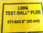 NIB CHERNE 271-020 2'' LONG TEST-BALL PLUG 271020