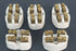 LOT OF 5 GENERIC 356504 CERAMIC TERMINAL BLOCKS
