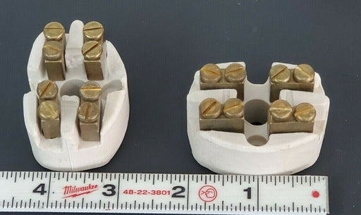 LOT OF 5 GENERIC 356504 CERAMIC TERMINAL BLOCKS