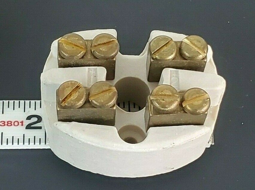 LOT OF 5 GENERIC 356504 CERAMIC TERMINAL BLOCKS