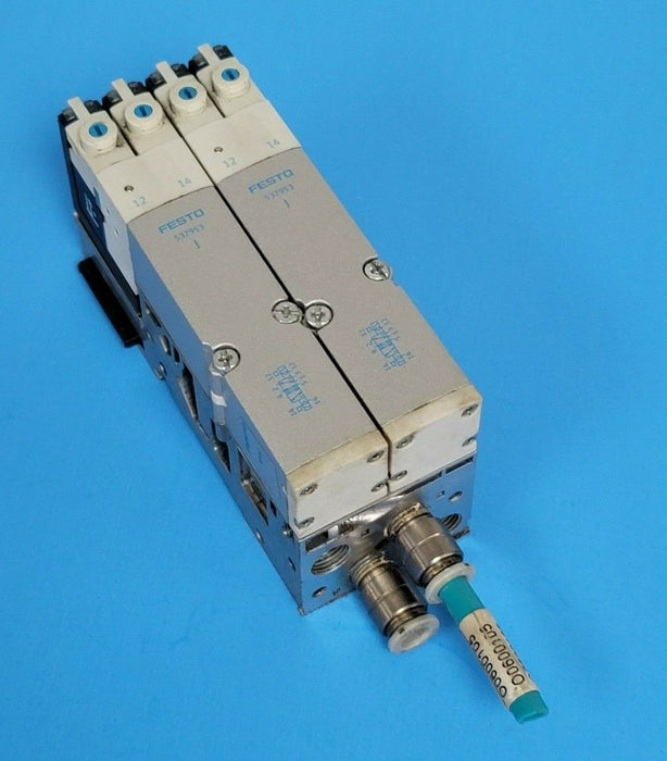 FESTO VMPA2-FB-EMG-4 ELECTRONICS MODULE W/ VALVES 537953, 537952