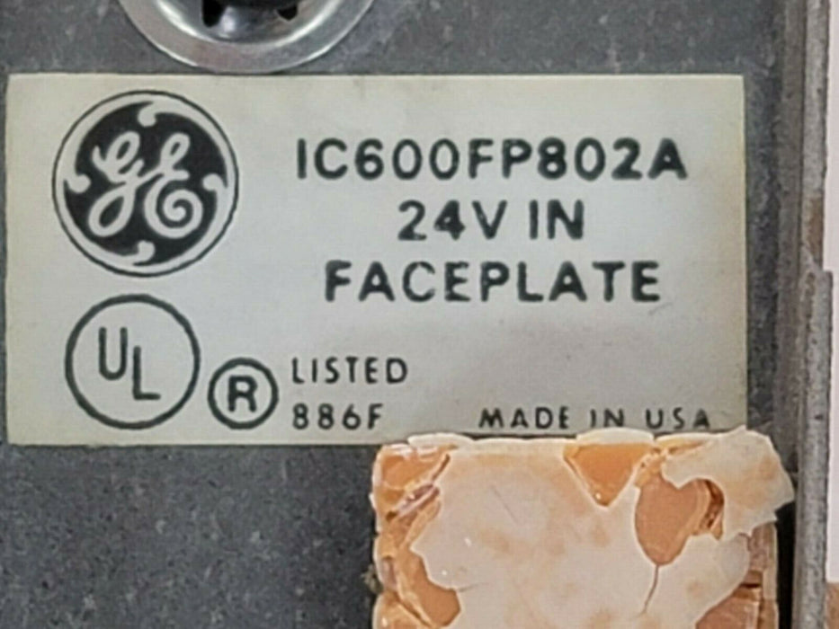 NIB GE FANUC IC600YB802B INPUT MODULE 48VAC W/ IC600FP802A FACEPLATE