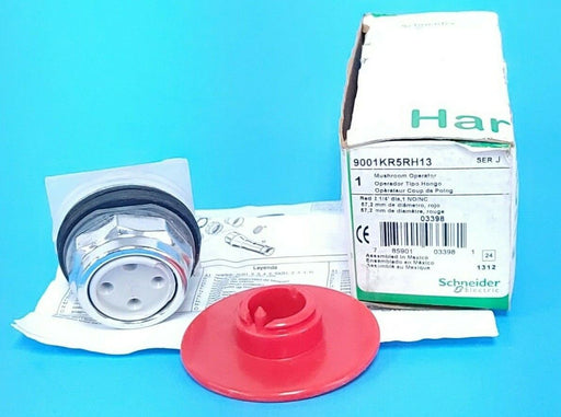 NIB SCHNEIDER ELECTRIC 9001KR5RH13 MUSHROOM OPERATOR RED SER. J