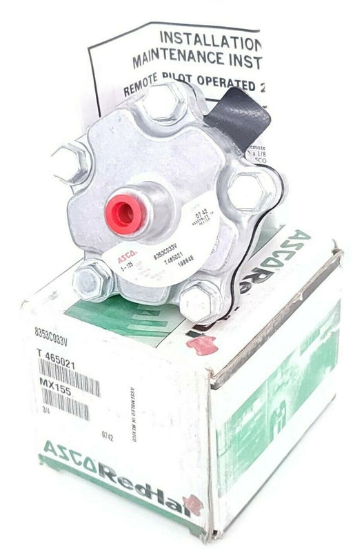 NIB ASCO 8353C033V DIAPHRAGM VALVE 3/4''