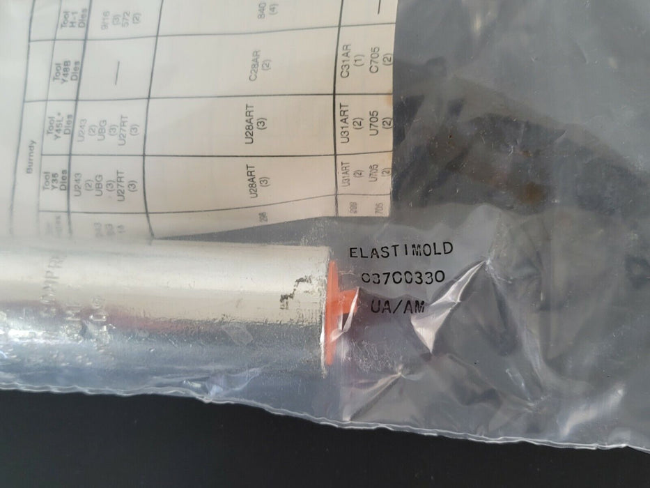 NIB ELASTIMOLD ECS-G3 JACKETED CABLE GROUNDING AND SEALING KIT K655BLR