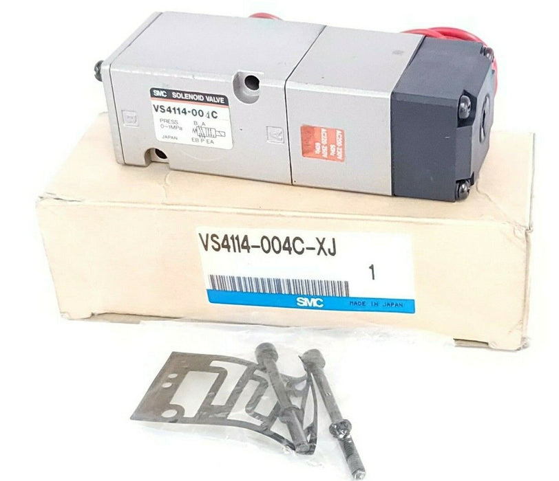 NIB SMC VS4114-004C-XJ SOLENOID VALVE VS4114-004C 0~1MPa