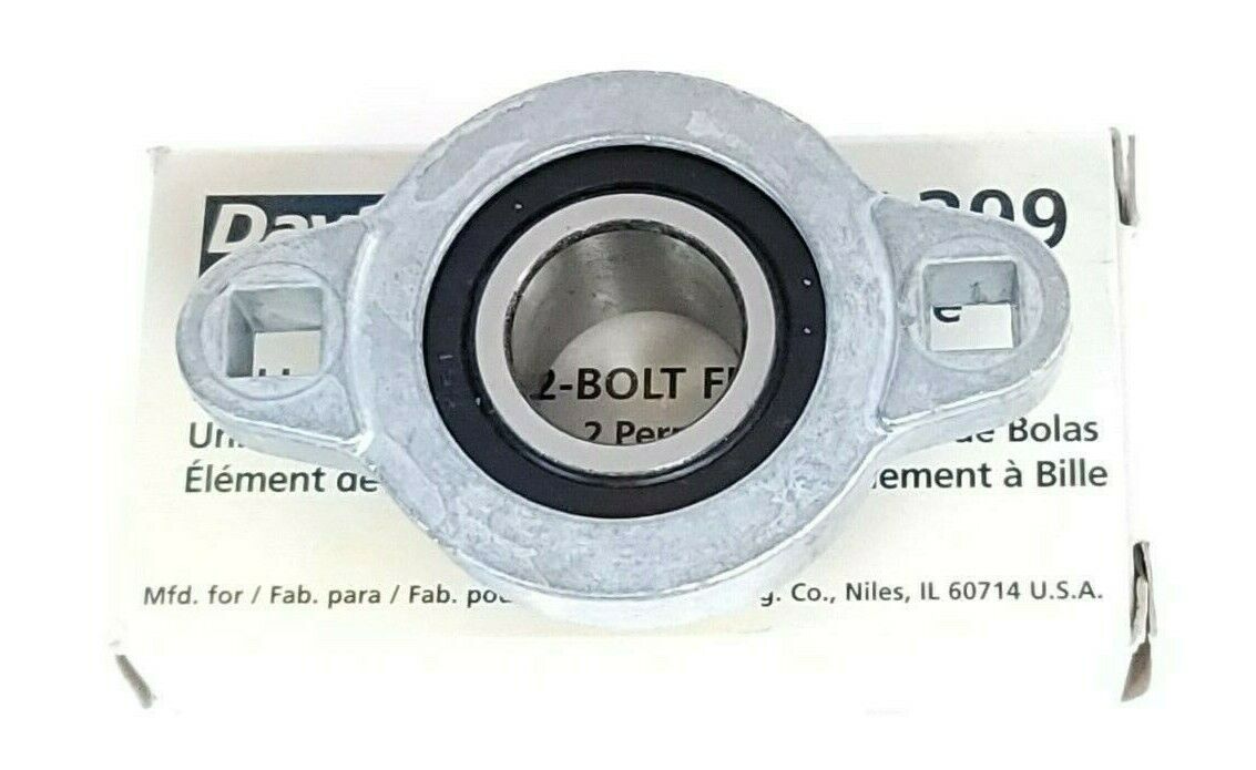 NIB DAYTON 1A399 BALL BEARING 2-BOLT FLANGE UNIT 1'' BORE
