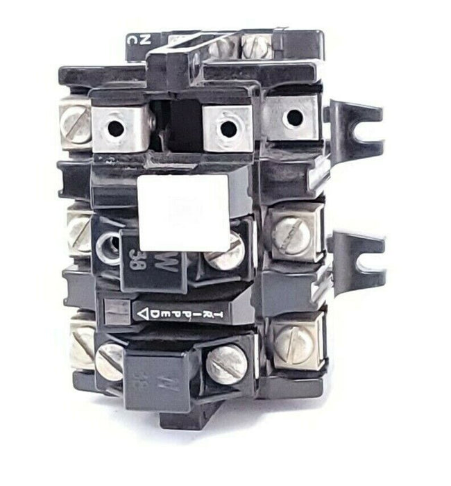 ALLEN BRADLEY 592-BOV16 OVERLOAD RELAY SER. B W/ TWO W38 HEATER ELEMENTS