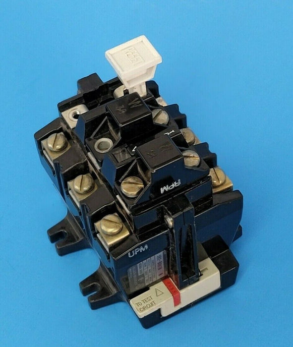 ALLEN BRADLEY 592-BOV16 OVERLOAD RELAY SER. B W/ TWO W38 HEATER ELEMENTS