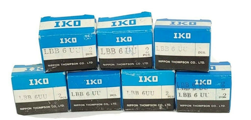 LOT OF 7 NIB IKO LBB6UU LINEAR BUSHINGS