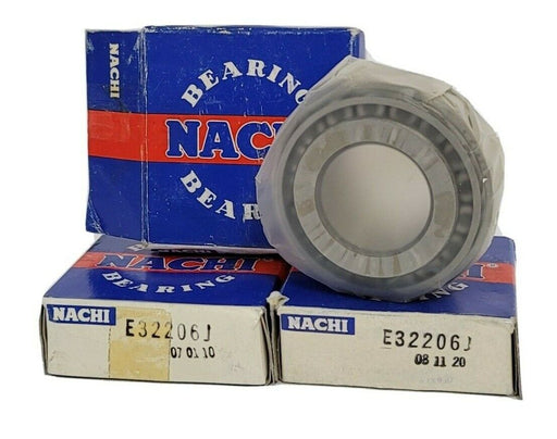 LOT OF 3 NIB NACHI E32206J BEARINGS