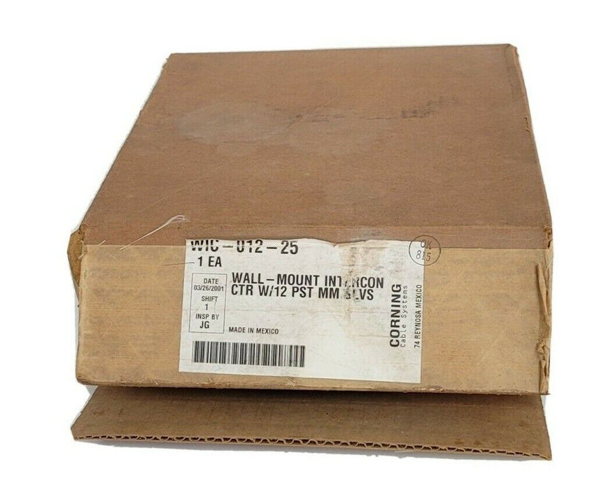 NIB CORNING WIC-012-25 WALL-MOUNT INTERCONNECT CENTER WIC01225