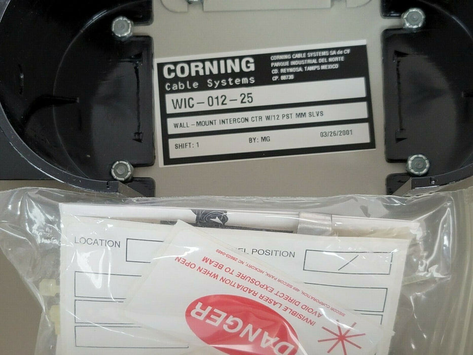 NIB CORNING WIC-012-25 WALL-MOUNT INTERCONNECT CENTER WIC01225