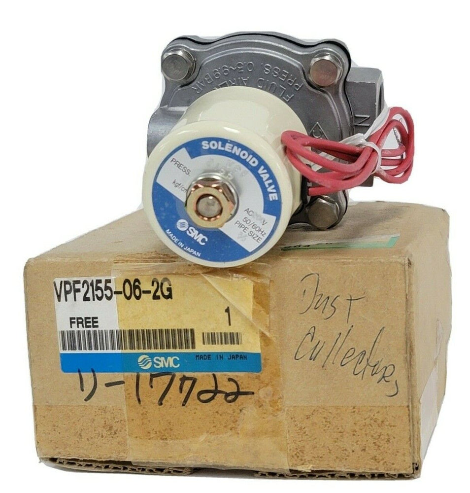 NIB SMC VPF2155-06-2G SOLENOID VALVE VPF2155062G PIPE SIZE: 3/4''