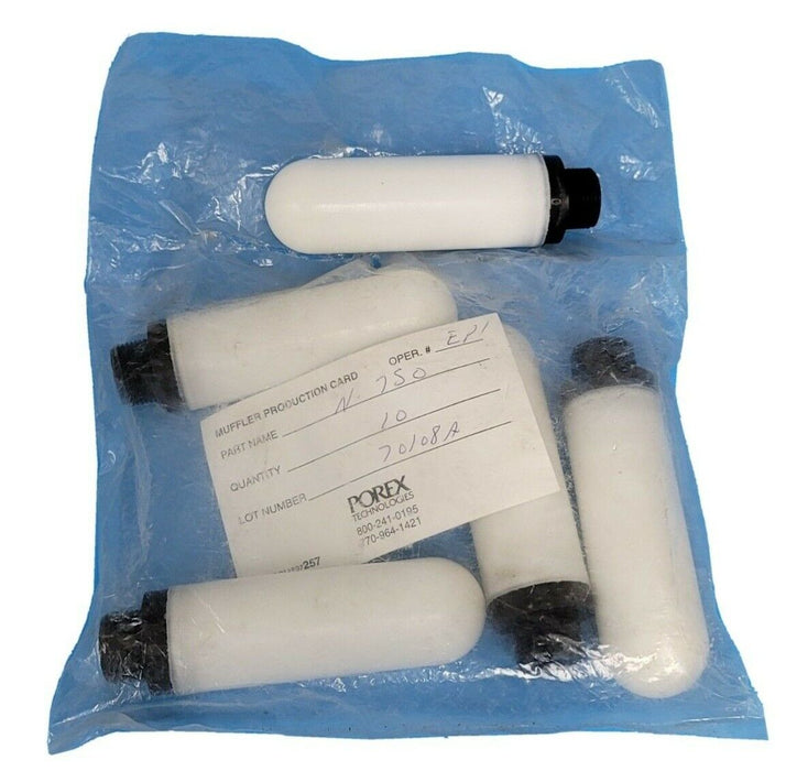 LOT OF 5 NEW POREX PIAB N750 MUFFLERS 3/4IN