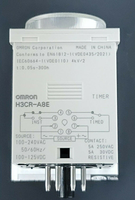 NIB OMRON H3CR-A8E SOLID STATE TIMER H3CR, 0.05S-300H