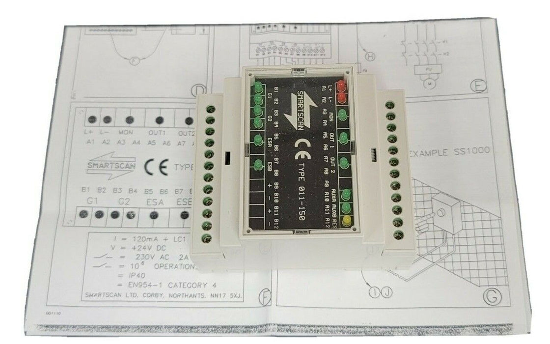 NEW SMARTSCAN 011-150 LIGHT CURTAIN 011150, 24V DC 011150