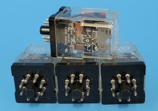 LOT OF 4 POTTER & BRUMFIELD KRPA-11AG-120 RELAYS KRPA11AG120, 120V, 50/60HZ