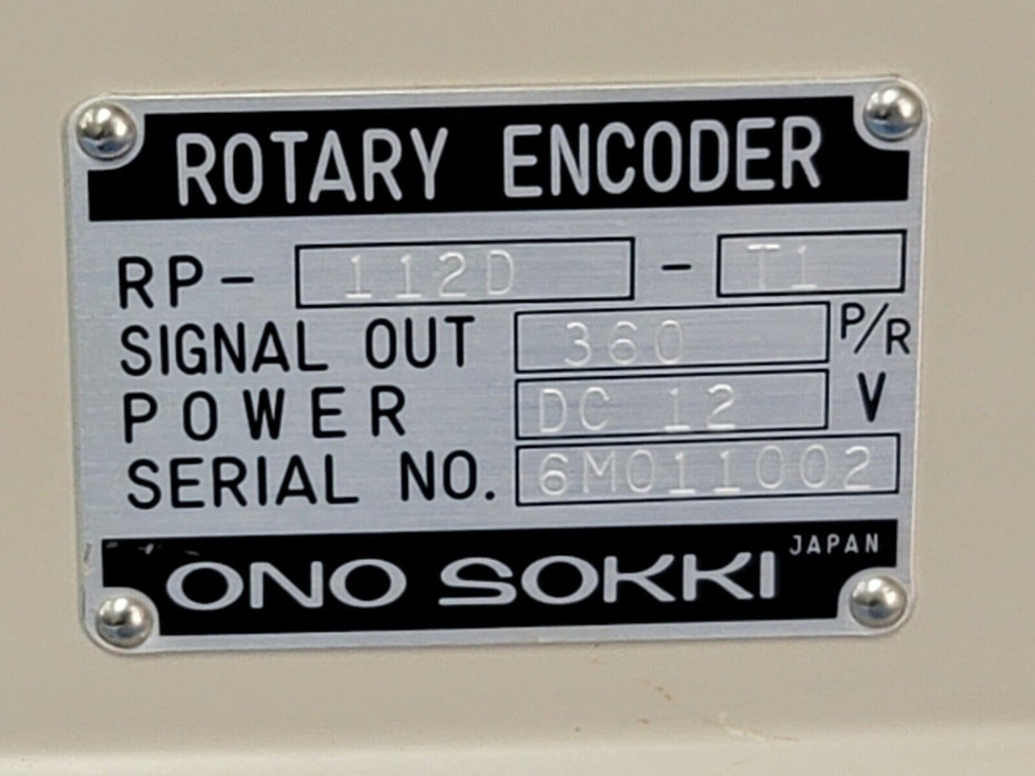 NEW ONO SOKKI RP-112D-T1 ROTARY ENCODER RP112D, DC 12V