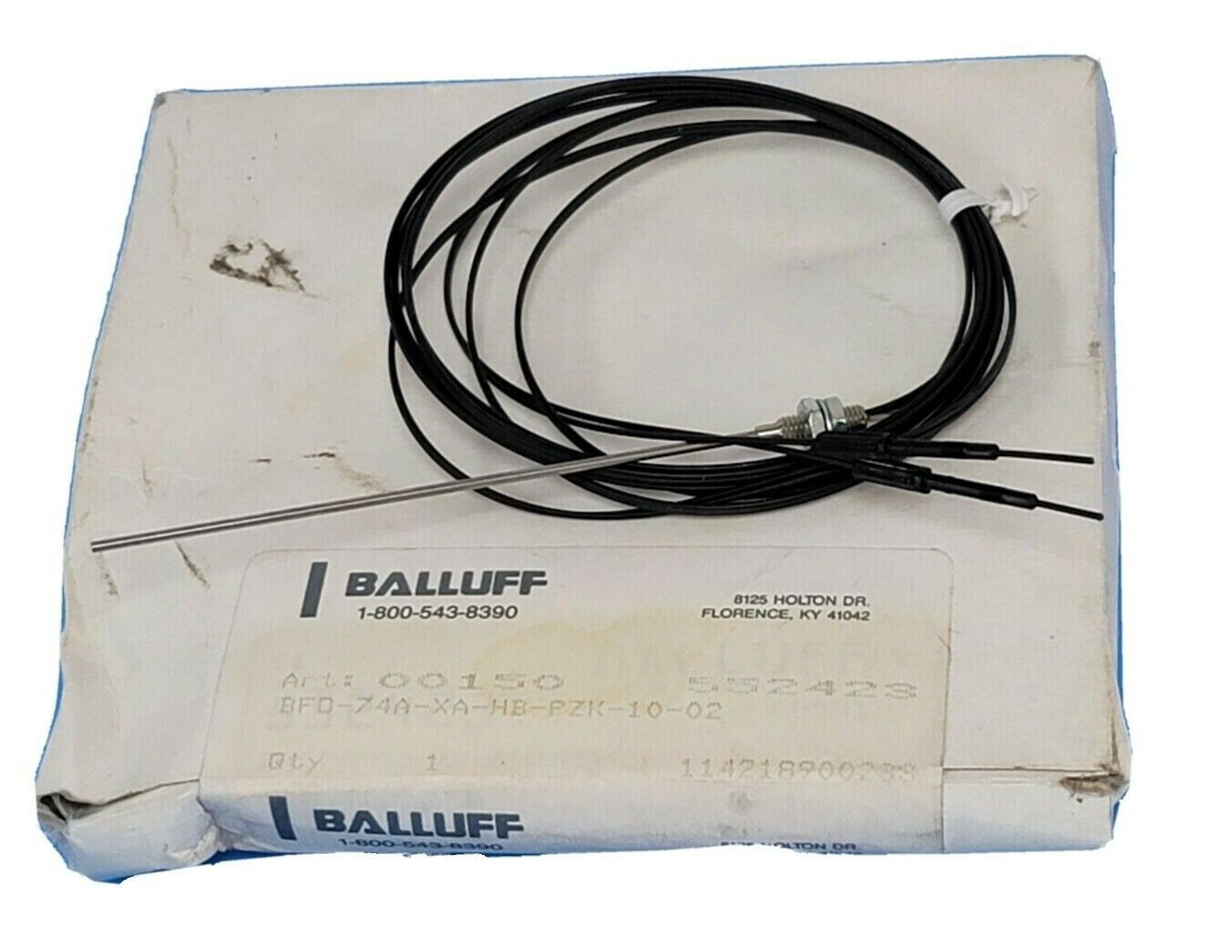 NIB BALLUFF BFO-74A-XA-HB-PZK-10-02 PHOTOELECTRIC SENSOR CABLE ART. 00150