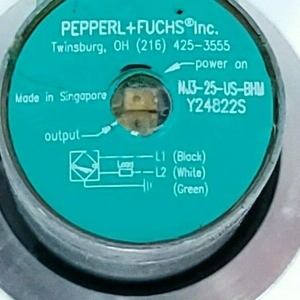 PEPPERL+FUCHS NJ3-25-US-BHM PROXIMITY SWITCH Y24822S, NJ325USBHM