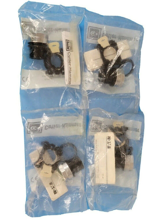 LOT OF 4 NEW CUTLER-HAMMER E22P3 SER. A2 PUSHBUTTONS GREEN FLUSH HEAD