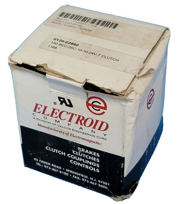 NIB ELECTROID 140-BEC-26C-10-10-24V-T CLUTCH BREAK 0120-02880