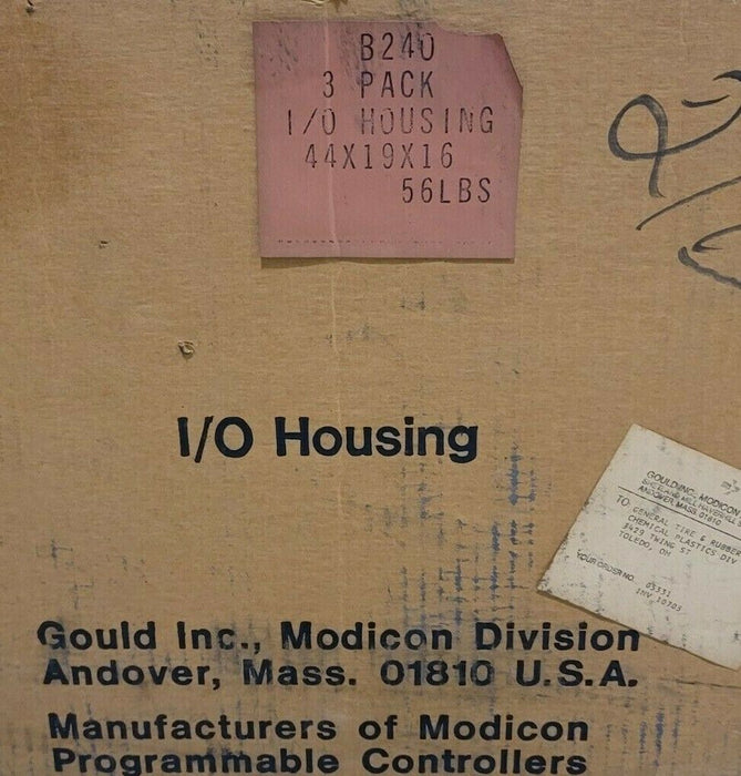 BOX OF 2 NEW GOULD MODICON AS-B240-000 RACK ASSEMBLY I/O HOUSINGS ASB240000