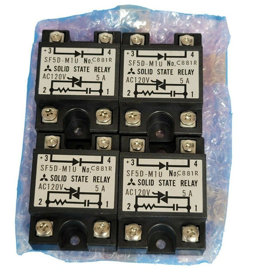 LOT OF 4 MITSUBISHI SF5D-M1U SOLID STATE RELAYS AC120V