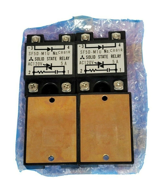 LOT OF 4 MITSUBISHI SF5D-M1U SOLID STATE RELAYS AC120V