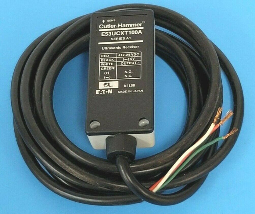 EATON CUTLER-HAMMER E53UCXT100A PHOTOELECTRIC ULTRASONIC SENSOR SER. A1