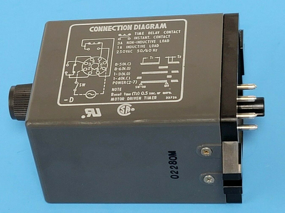 OMRON STP-MND-AA-UA SOLID STATE TIMER 0-10 SEC 120 VAC STPMNDAAUA
