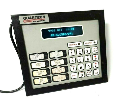 QUARTECH 9900-AC-AB-3 OPERATOR PANEL SLC-500/DF1 32K STD RAM V1.60 9900ACAB3