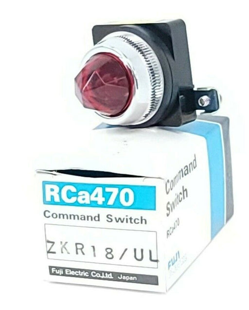 NIB FUJI RCA470 COMMAND SWITCH RCA470-Z, RCA470 ZKR18/UL RED LENS