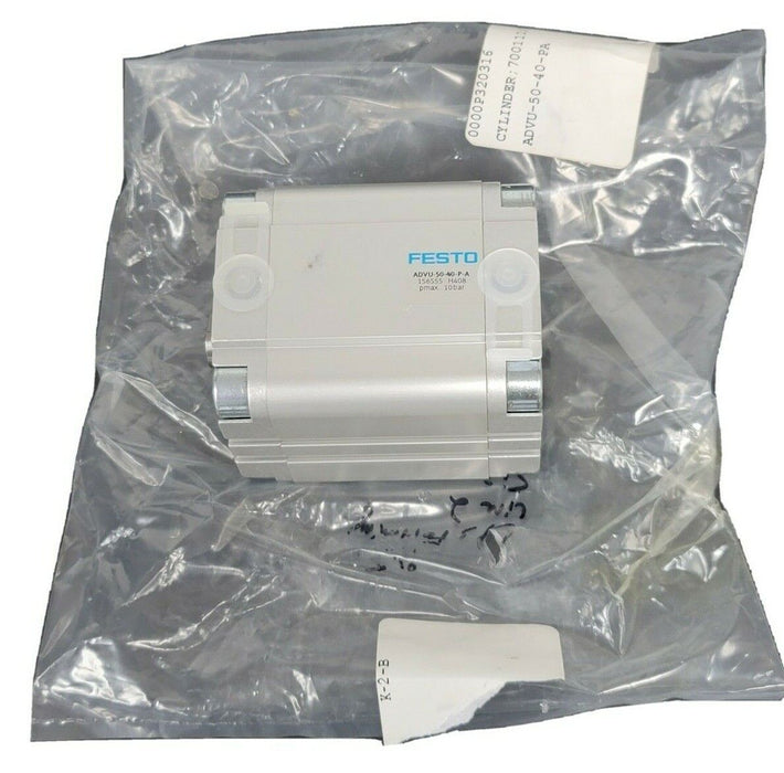 NEW FESTO ADVU-50-40-P-A COMPACT CYLINDER 156555 PMAX. 10 BAR
