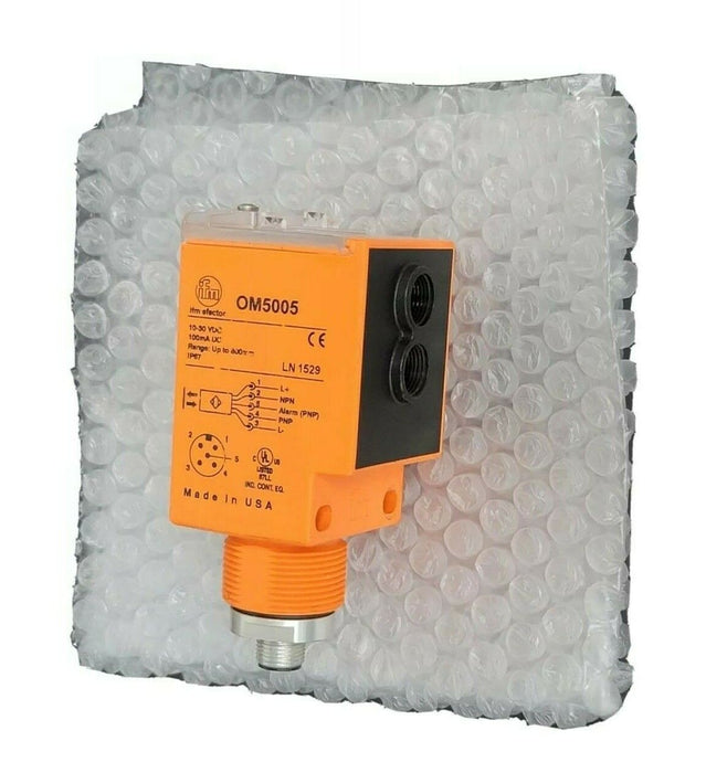 IFM EFECTOR OM5005 FIBRE-OPTIC AMPLIFIER 10-30VDC 100mA