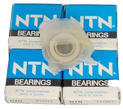 LOT OF 4 NTN 6000ZZ BALL BEARINGS DEEP GROOVE SINGLE ROW 6000ZZ/5K