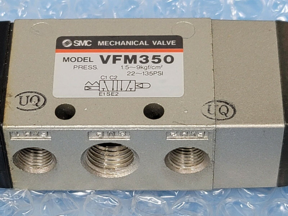 NEW SMC VFM350-02-34B 5-PORT MECHANICAL VALVE - RUBBER SEAL VFM3500234B