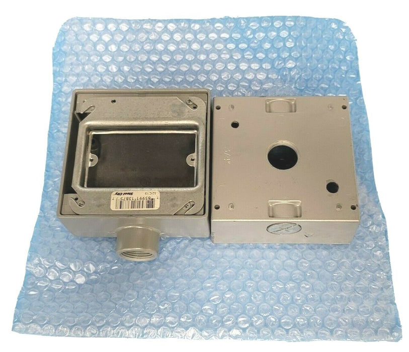 NIB ABB RED DOT 2AFS-2 DEVICE BOX 3/4'' FS STYLE TWO GANG DEAD END