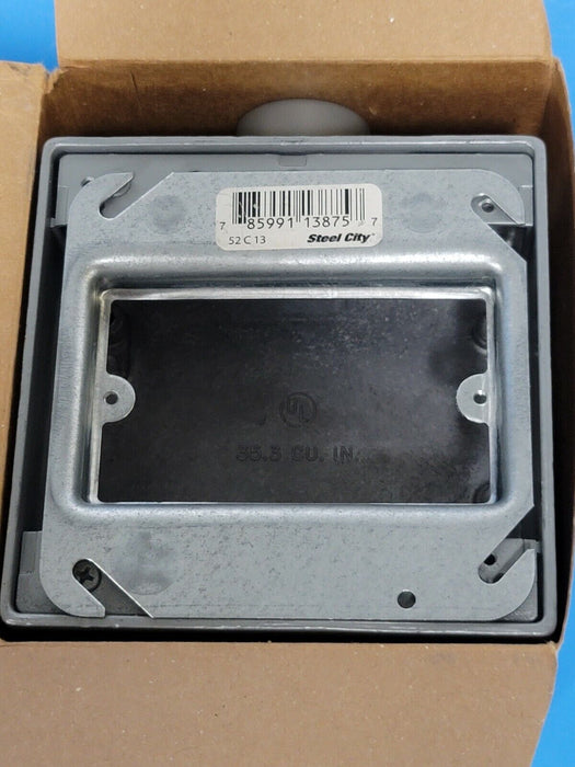 NIB ABB RED DOT 2AFS-2 DEVICE BOX 3/4'' FS STYLE TWO GANG DEAD END