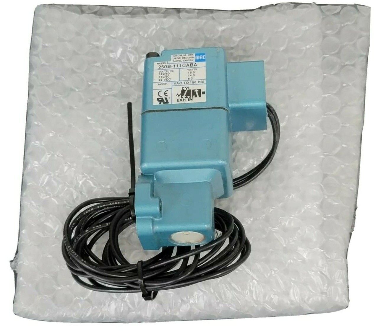 NIB MAC 250B-111CABA SOLENOID VALVE 250B 111CABA
