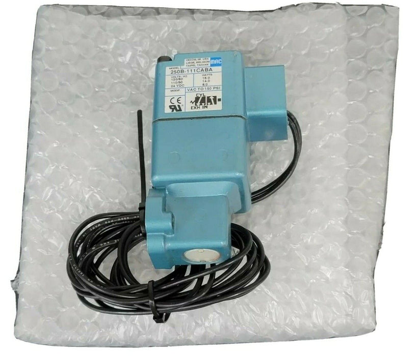 NIB MAC 250B-111CABA SOLENOID VALVE 250B 111CABA